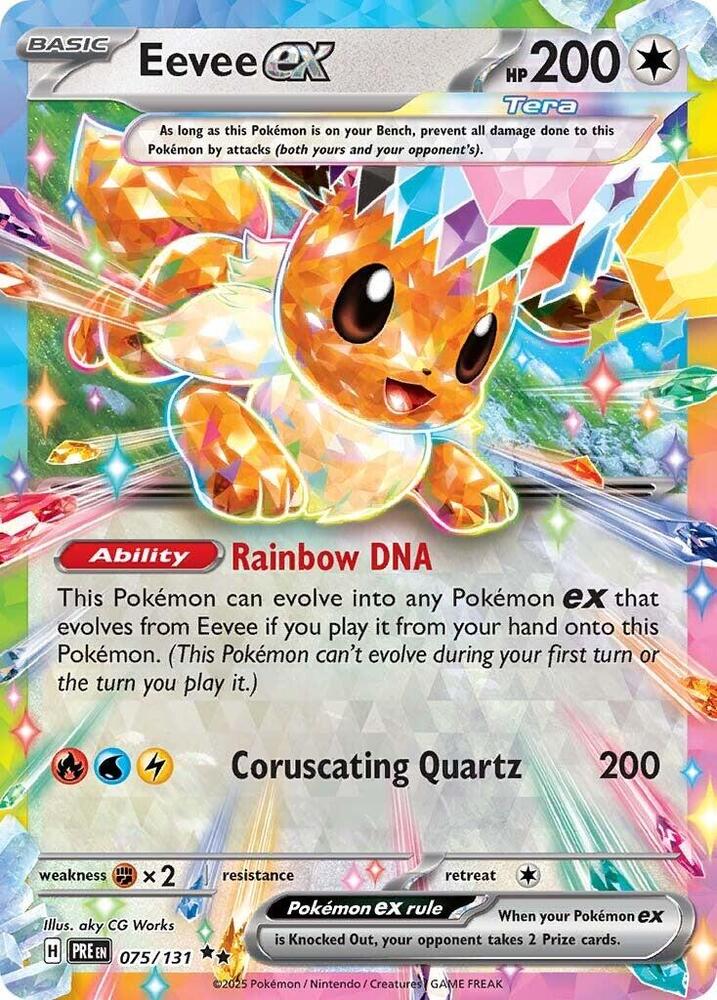 Eevee ex (075/131) [Scarlet & Violet: Prismatic Evolutions] | Eastridge Sports Cards & Games