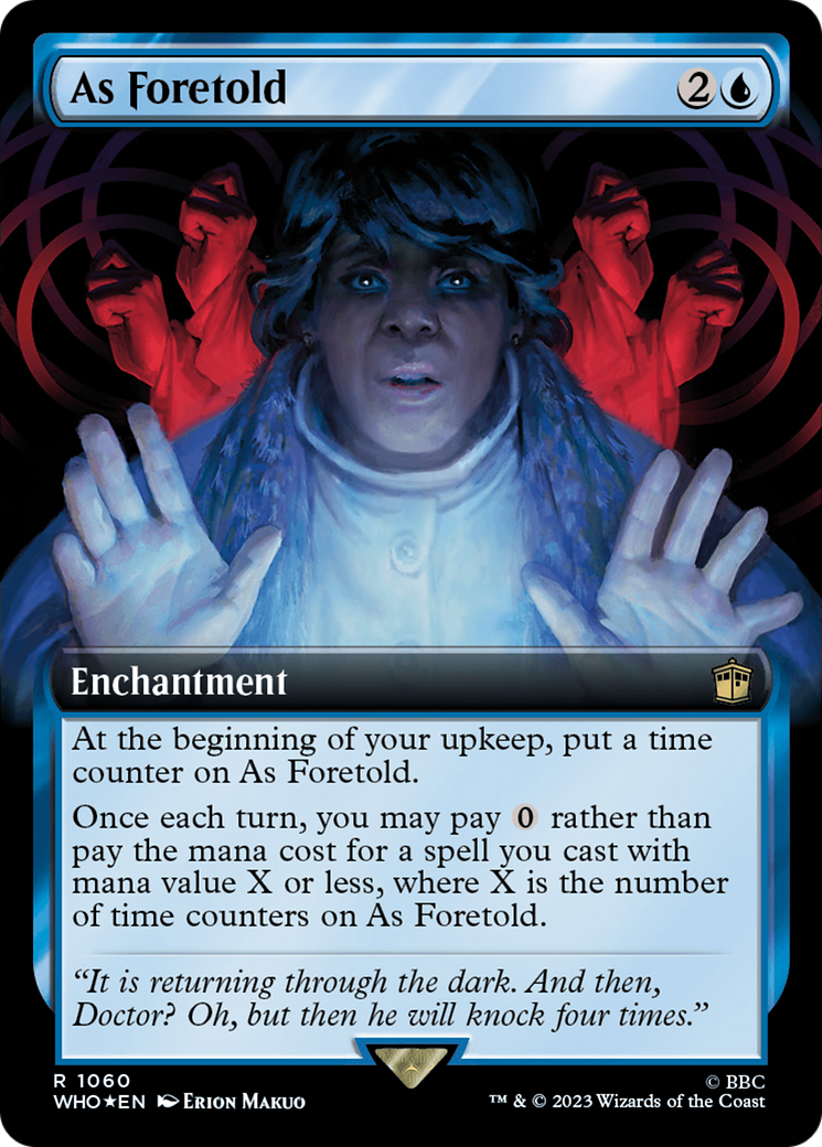 As Foretold (Extended Art) (Surge Foil) [Doctor Who] | Eastridge Sports Cards & Games