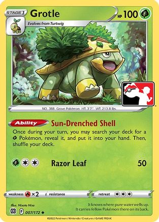 Grotle 007/172  - Holofoil Prize Pack Series Cards - Uncommon