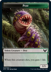 Elemental // Pest Double-Sided Token [Strixhaven: School of Mages Tokens] | Eastridge Sports Cards & Games