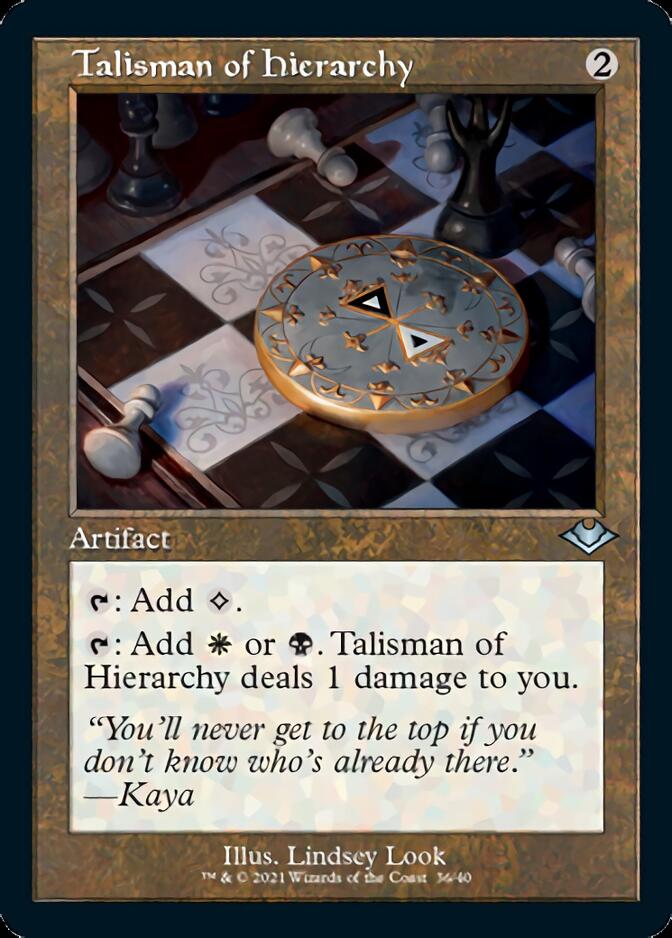 Talisman of Hierarchy (Retro Foil Etched) [Modern Horizons] | Eastridge Sports Cards & Games