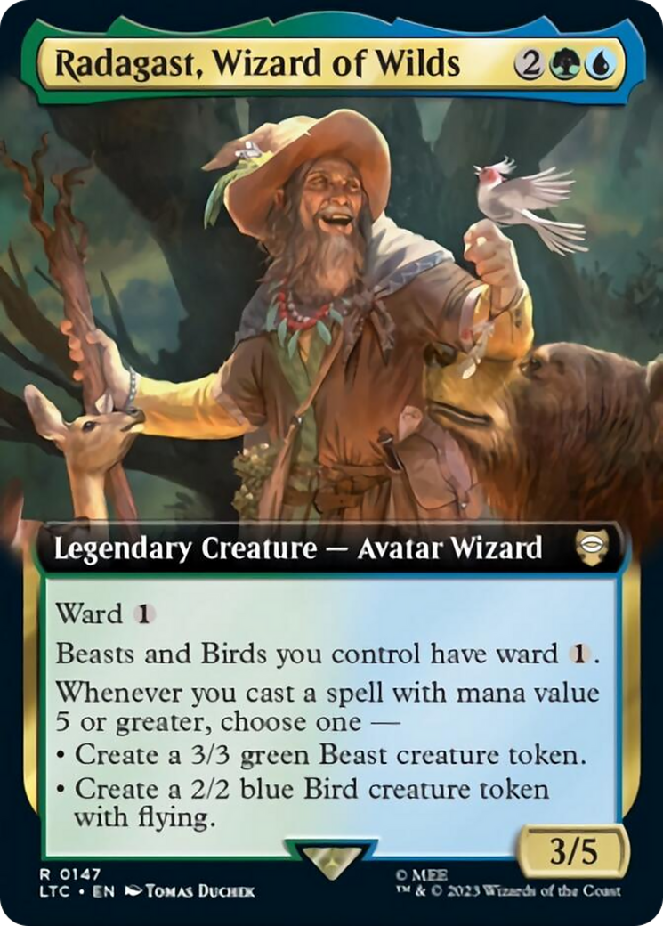 Radagast, Wizard of Wilds (Extended Art) [The Lord of the Rings: Tales of Middle-Earth Commander] | Eastridge Sports Cards & Games