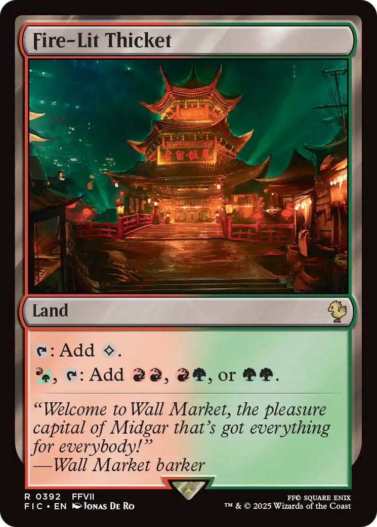 Fire-Lit Thicket [FINAL FANTASY Commander] | Eastridge Sports Cards & Games
