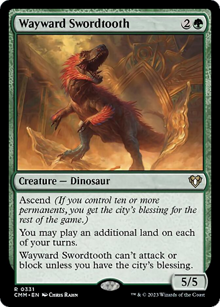 Wayward Swordtooth [Commander Masters] | Eastridge Sports Cards & Games