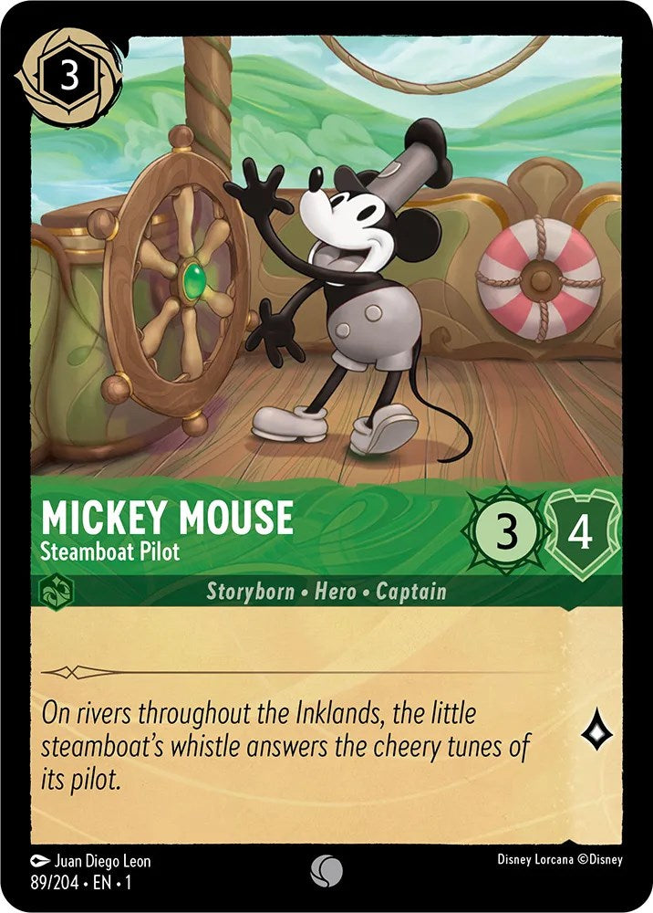 Mickey Mouse - Steamboat Pilot (89/204) [The First Chapter] | Eastridge Sports Cards & Games