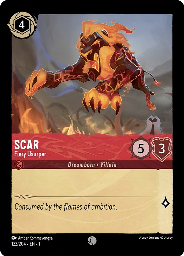 Scar - Fiery Usurper (122/204) [The First Chapter] | Eastridge Sports Cards & Games