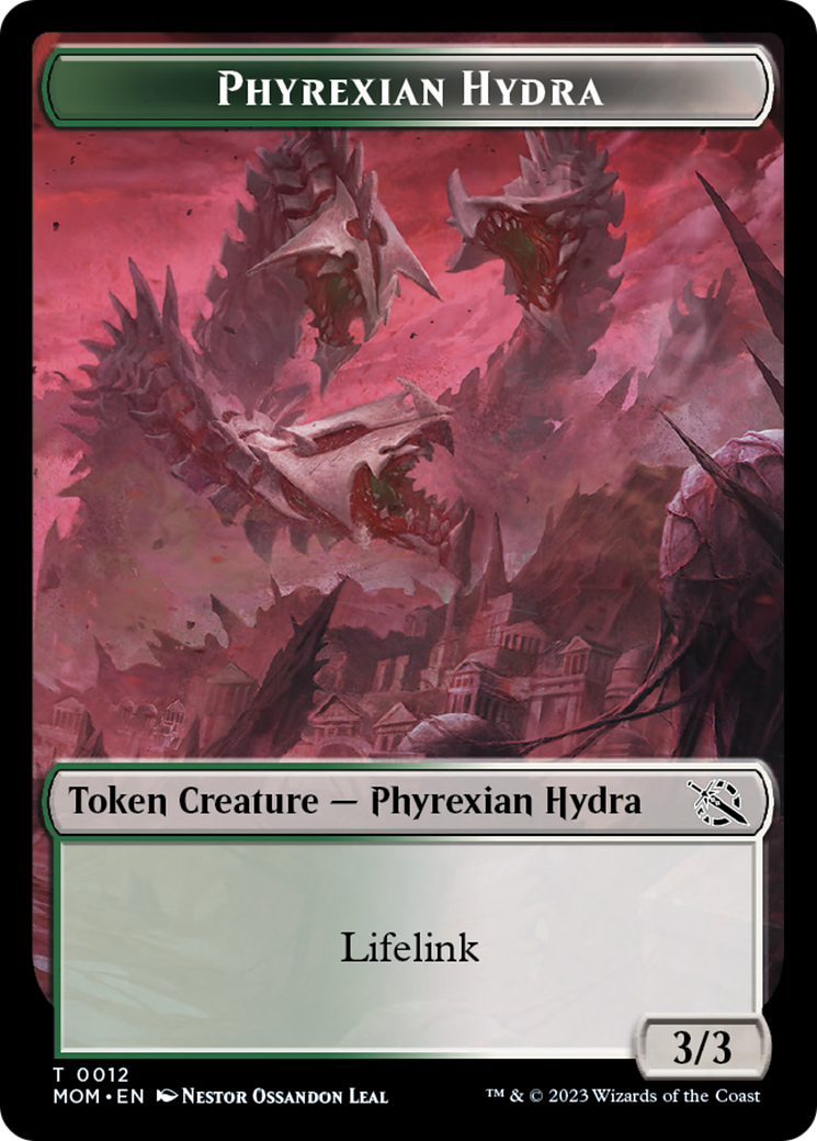 Elemental (2) // Phyrexian Hydra (12) Double-Sided Token [March of the Machine Tokens] | Eastridge Sports Cards & Games