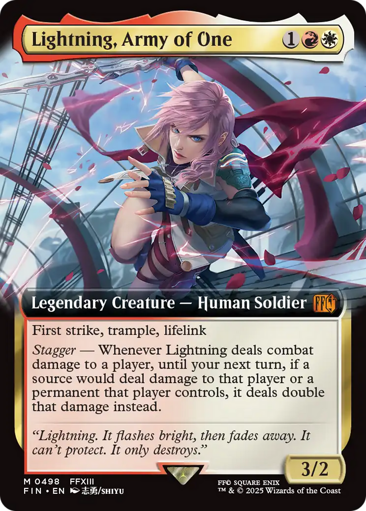 Lightning, Army of One (Extended Art) [FINAL FANTASY] | Eastridge Sports Cards & Games