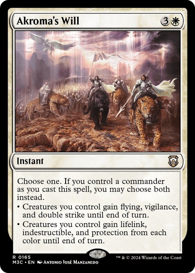 Akroma's Will (Ripple Foil) [Modern Horizons 3 Commander] | Eastridge Sports Cards & Games