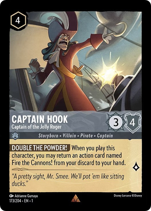 Captain Hook - Captain of the Jolly Roger (173/204) [The First Chapter] | Eastridge Sports Cards & Games
