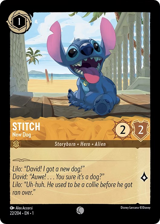 Stitch - New Dog (22/204) [The First Chapter] | Eastridge Sports Cards & Games