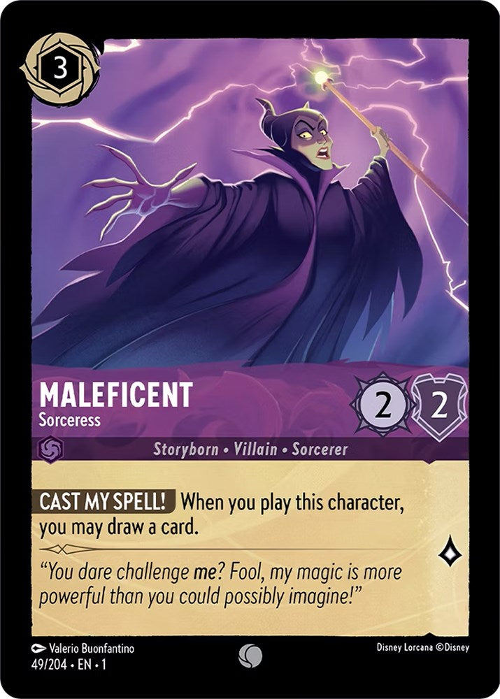 Maleficent - Sorceress (49/204) [The First Chapter] | Eastridge Sports Cards & Games