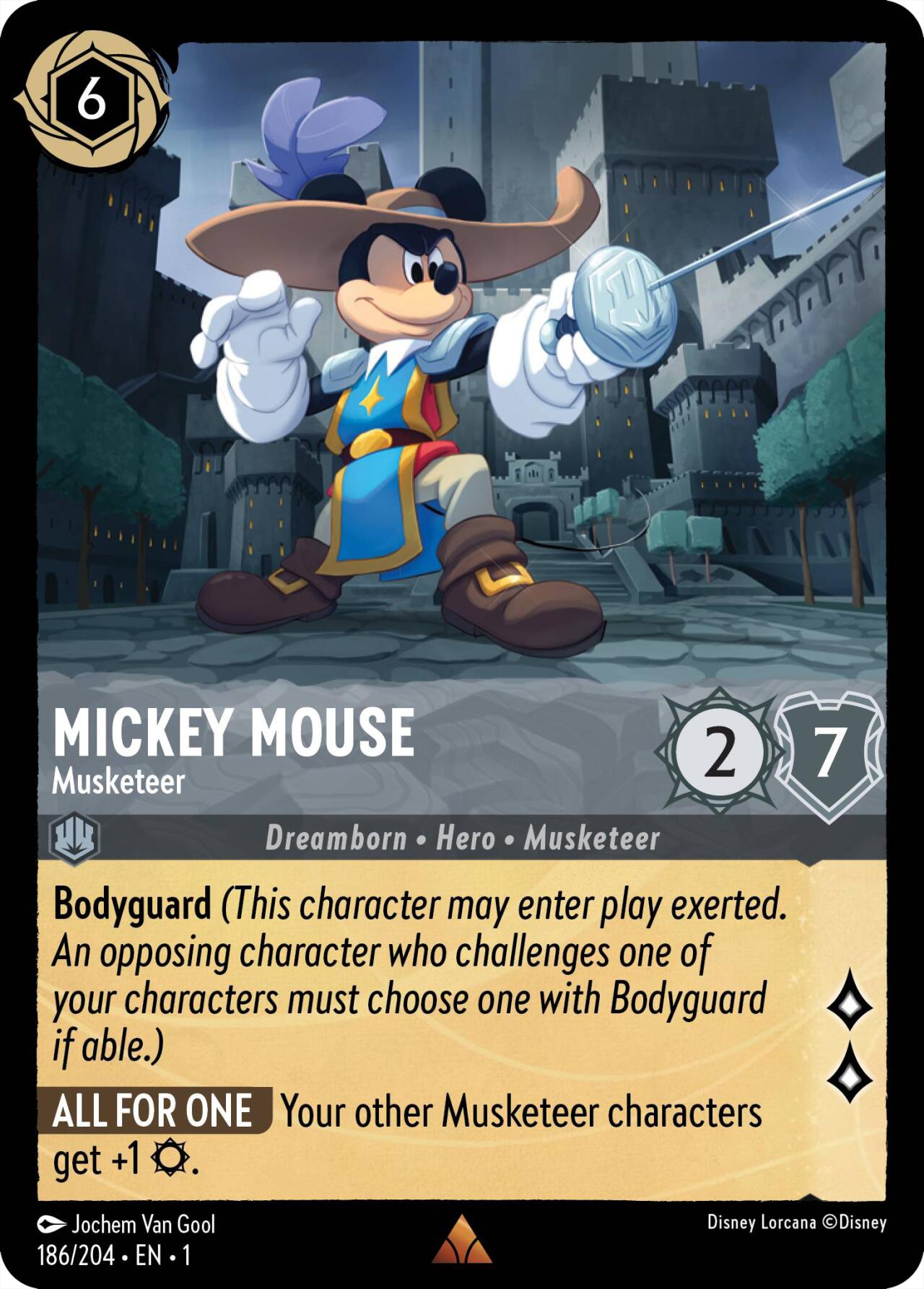 Mickey Mouse - Musketeer (186/204) [The First Chapter] | Eastridge Sports Cards & Games