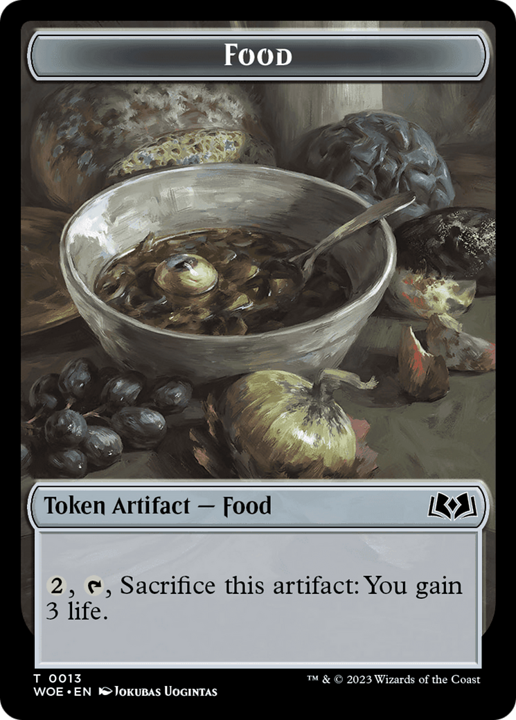 Mouse // Food (0013) Double-Sided Token [Wilds of Eldraine Tokens] | Eastridge Sports Cards & Games