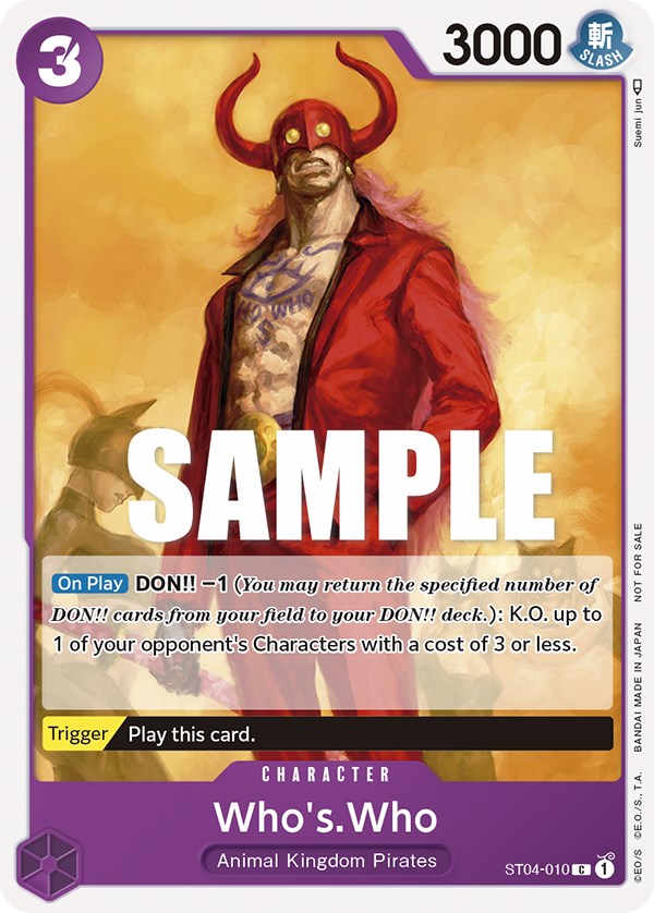 Who's.Who (Tournament Pack Vol. 3) [Participant] [One Piece Promotion Cards] | Eastridge Sports Cards & Games