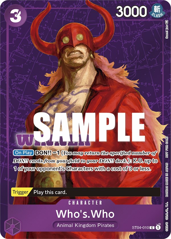 Who's.Who (Tournament Pack Vol. 3) [Winner] [One Piece Promotion Cards] | Eastridge Sports Cards & Games