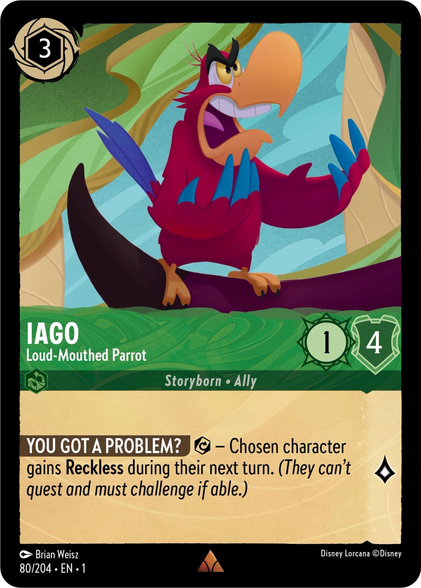 Iago - Loud-Mouthed Parrot (80/204) [The First Chapter] | Eastridge Sports Cards & Games