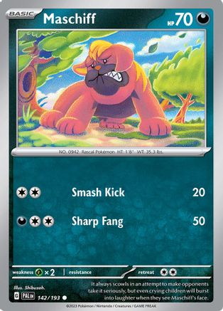 Maschiff (142/193) [Scarlet & Violet: Paldea Evolved] | Eastridge Sports Cards & Games