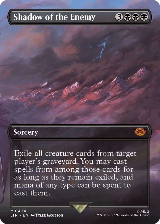 Shadow of the Enemy (Borderless Alternate Art) [The Lord of the Rings: Tales of Middle-Earth] | Eastridge Sports Cards & Games