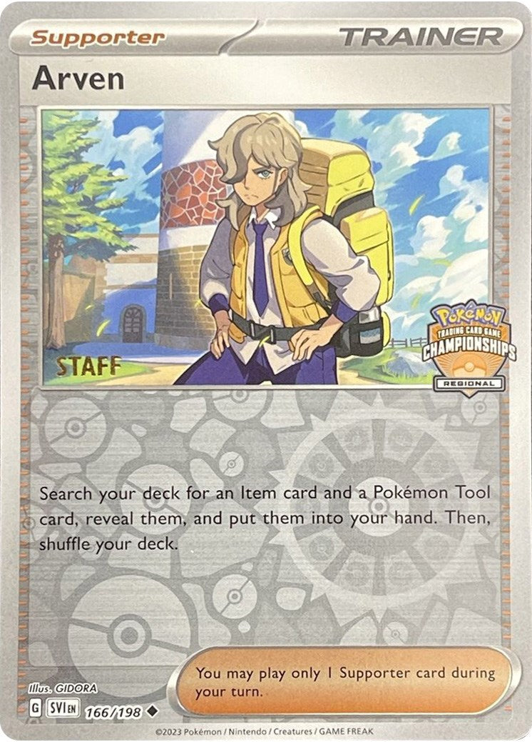 Arven (166/198) (Staff Regional Championships) [League & Championship Cards] | Eastridge Sports Cards & Games