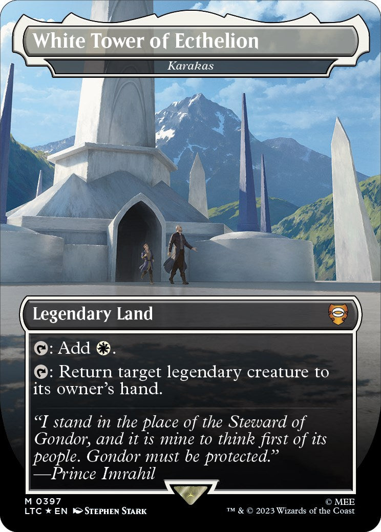 White Tower of Ecthelion - Karakas (Surge Foil Realms and Relics) [The Lord of the Rings: Tales of Middle-Earth Commander] | Eastridge Sports Cards & Games