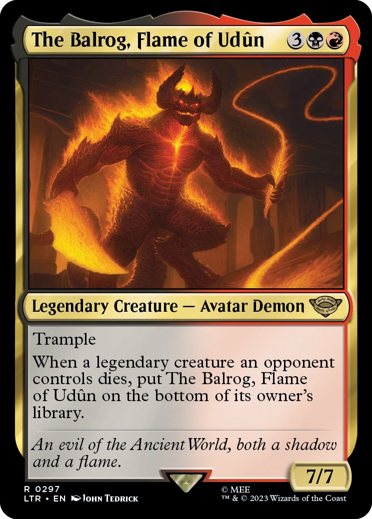 The Balrog, Flame of Udun [The Lord of the Rings: Tales of Middle-Earth] | Eastridge Sports Cards & Games