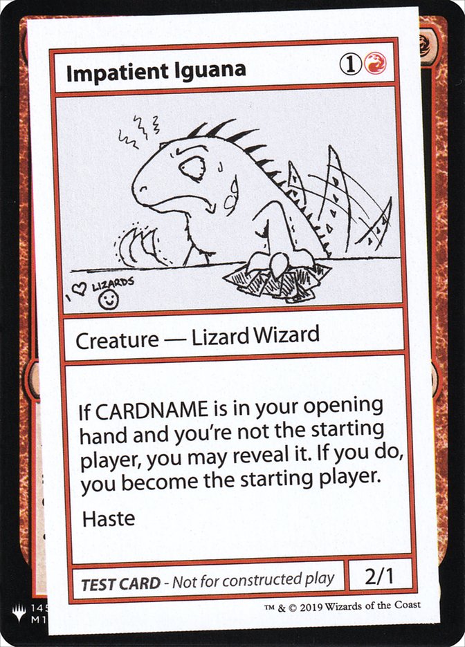 Impatient Iguana [Mystery Booster Playtest Cards] | Eastridge Sports Cards & Games