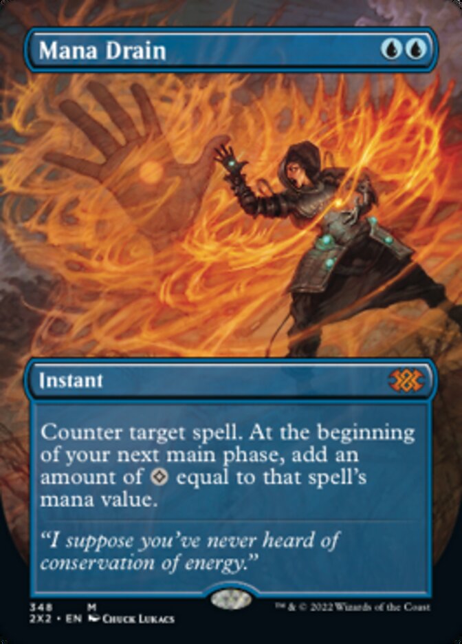 Mana Drain (Borderless Alternate Art) [Double Masters 2022] | Eastridge Sports Cards & Games