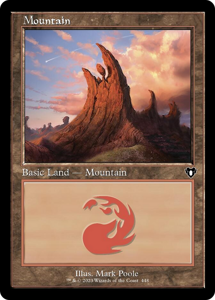 Mountain (448) (Retro) [Commander Masters] | Eastridge Sports Cards & Games