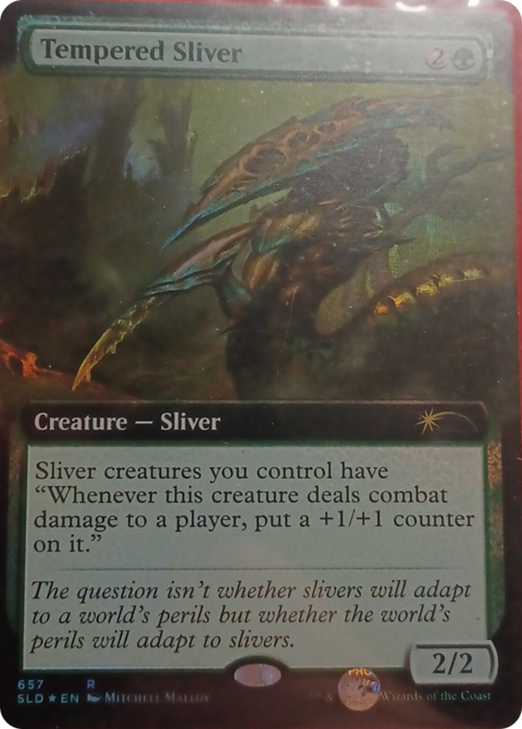 Tempered Sliver (Extended Art) [Secret Lair Drop Promos] | Eastridge Sports Cards & Games