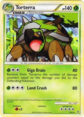 Torterra (10/95) (Cracked Ice Holo) [HeartGold & SoulSilver: Unleashed] | Eastridge Sports Cards & Games