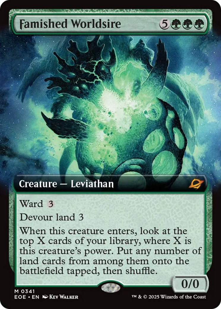 Famished Worldsire (Extended Art) [Edge of Eternities] | Eastridge Sports Cards & Games