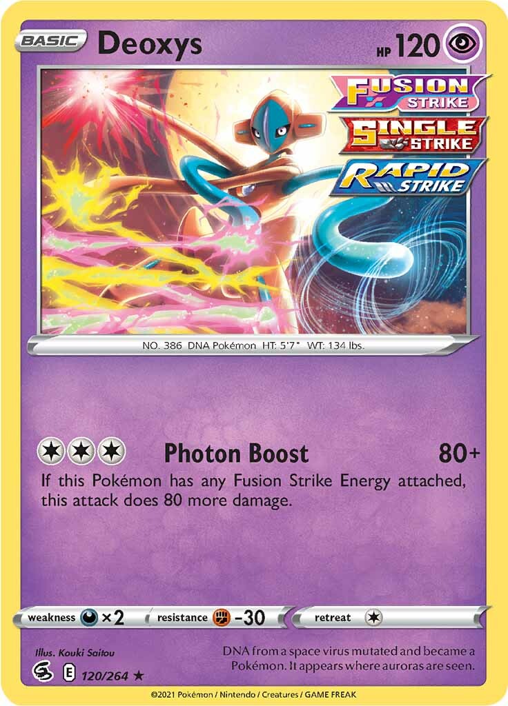 Deoxys (120/264) [Sword & Shield: Fusion Strike] | Eastridge Sports Cards & Games