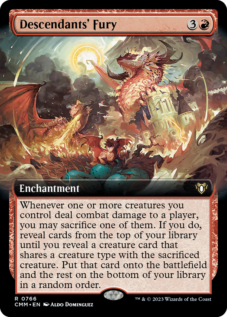 Descendants' Fury (Extended Art) [Commander Masters] | Eastridge Sports Cards & Games