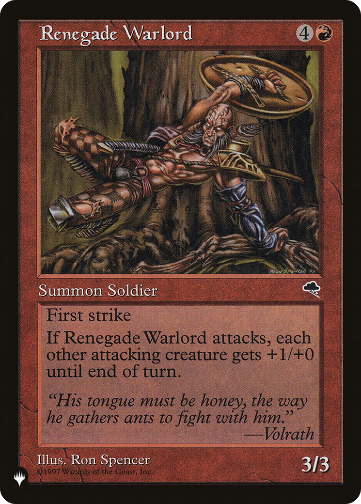 Renegade Warlord [The List Reprints] | Eastridge Sports Cards & Games