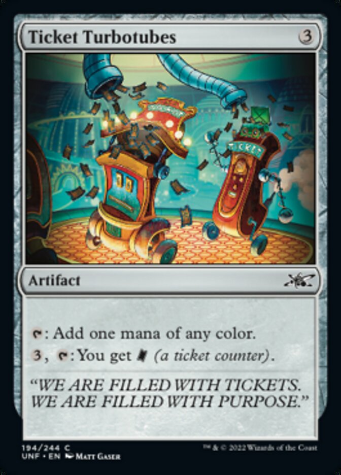 Ticket Turbotubes [Unfinity] | Eastridge Sports Cards & Games