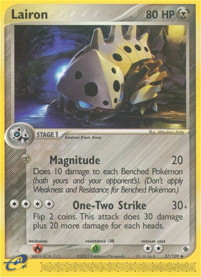 Lairon (37/109) [EX: Ruby & Sapphire] | Eastridge Sports Cards & Games