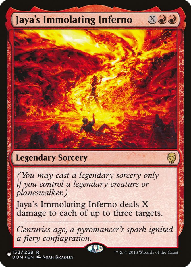 Jaya's Immolating Inferno [The List] | Eastridge Sports Cards & Games