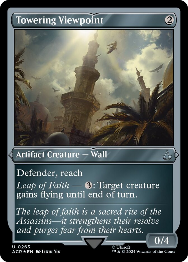 Towering Viewpoint (Foil Etched) [Assassin's Creed] | Eastridge Sports Cards & Games