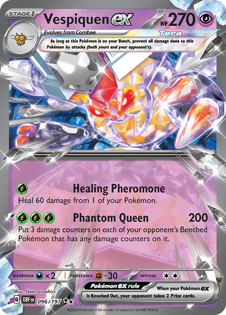 Vespiquen ex (096/197) [Scarlet & Violet: Obsidian Flames] | Eastridge Sports Cards & Games