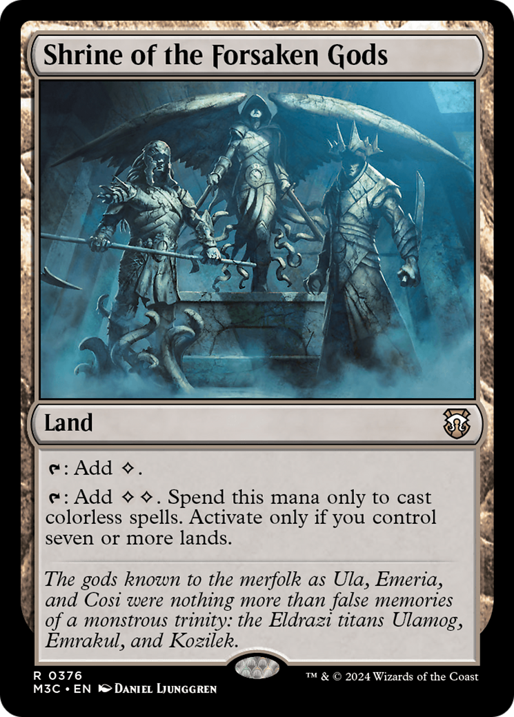 Shrine of the Forsaken Gods (Ripple Foil) [Modern Horizons 3 Commander] | Eastridge Sports Cards & Games
