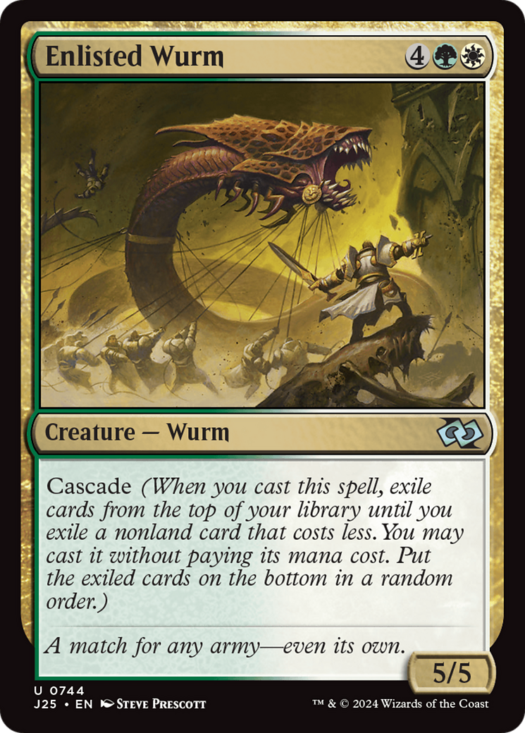 Enlisted Wurm [Foundations Jumpstart] | Eastridge Sports Cards & Games