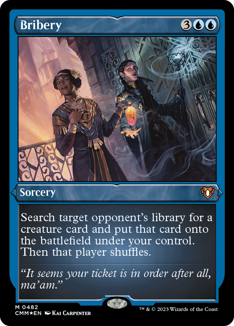 Bribery (Foil Etched) [Commander Masters] | Eastridge Sports Cards & Games