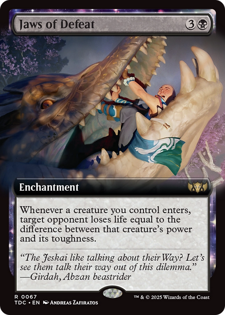 Jaws of Defeat (Extended Art) [Tarkir: Dragonstorm Commander] | Eastridge Sports Cards & Games