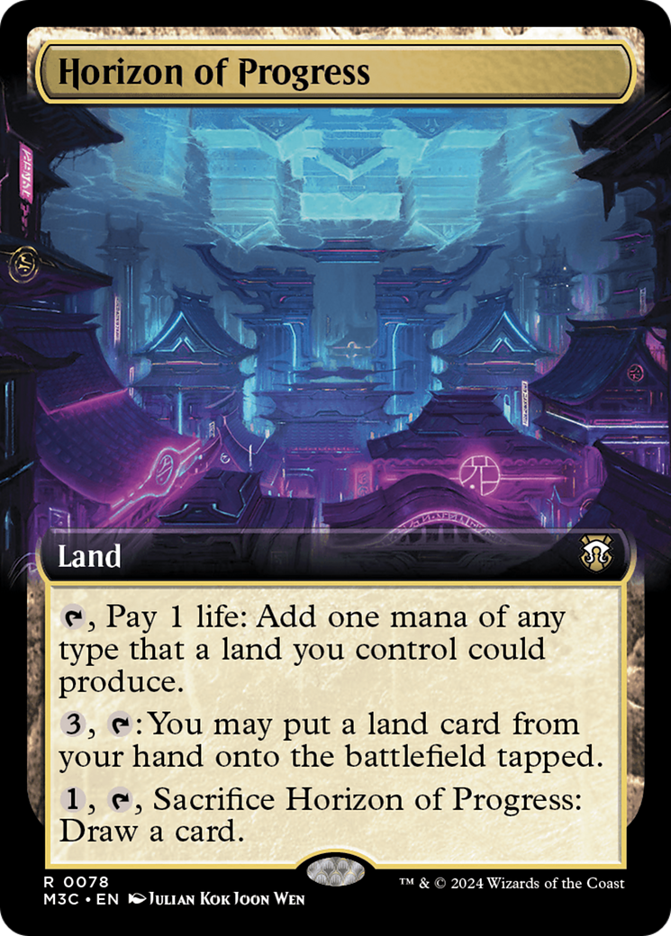 Horizon of Progress (Extended Art) (Ripple Foil) [Modern Horizons 3 Commander] | Eastridge Sports Cards & Games