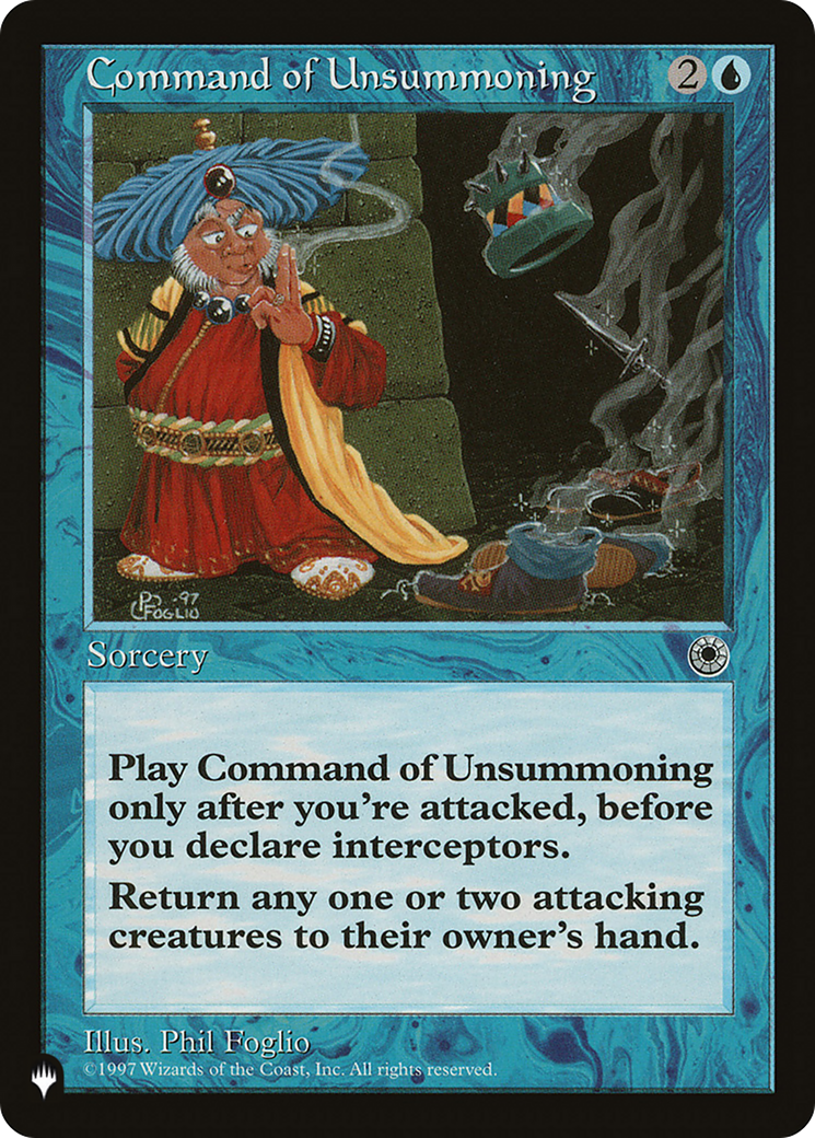 Command of Unsummoning [The List] | Eastridge Sports Cards & Games