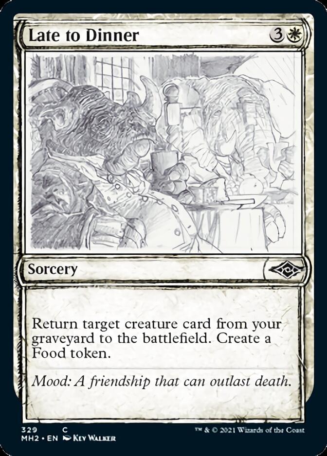 Late to Dinner (Sketch) [Modern Horizons 2] | Eastridge Sports Cards & Games