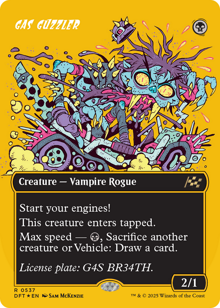 Gas Guzzler (Borderless) (First-Place Foil) [Aetherdrift] | Eastridge Sports Cards & Games