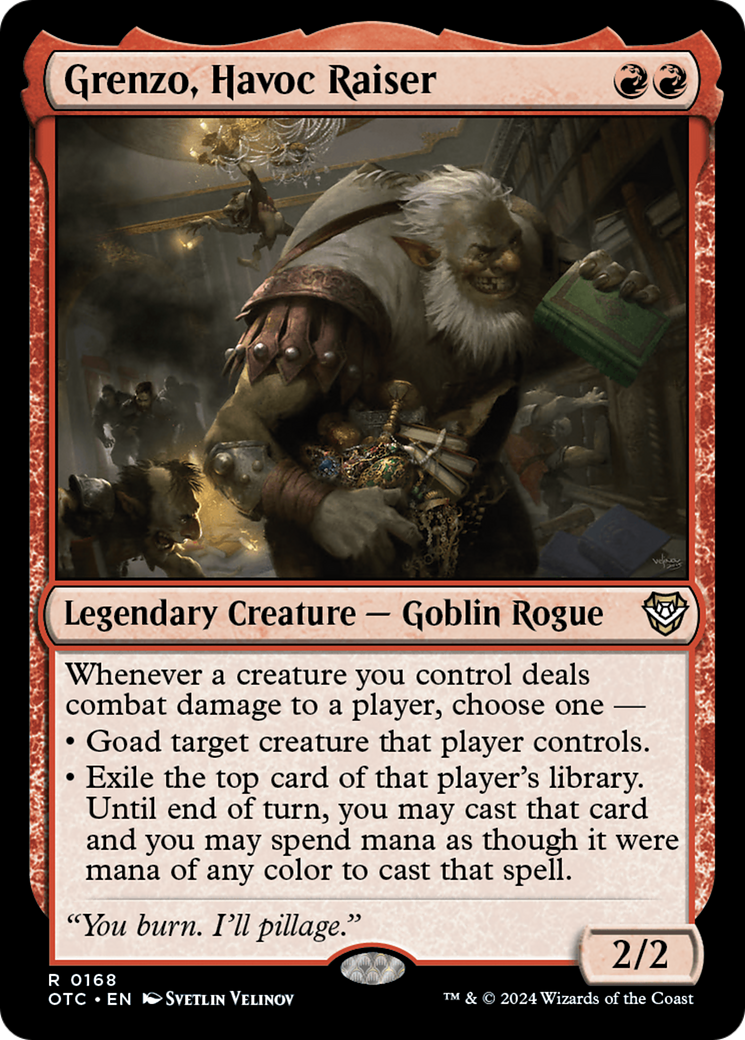 Grenzo, Havoc Raiser [Outlaws of Thunder Junction Commander] | Eastridge Sports Cards & Games