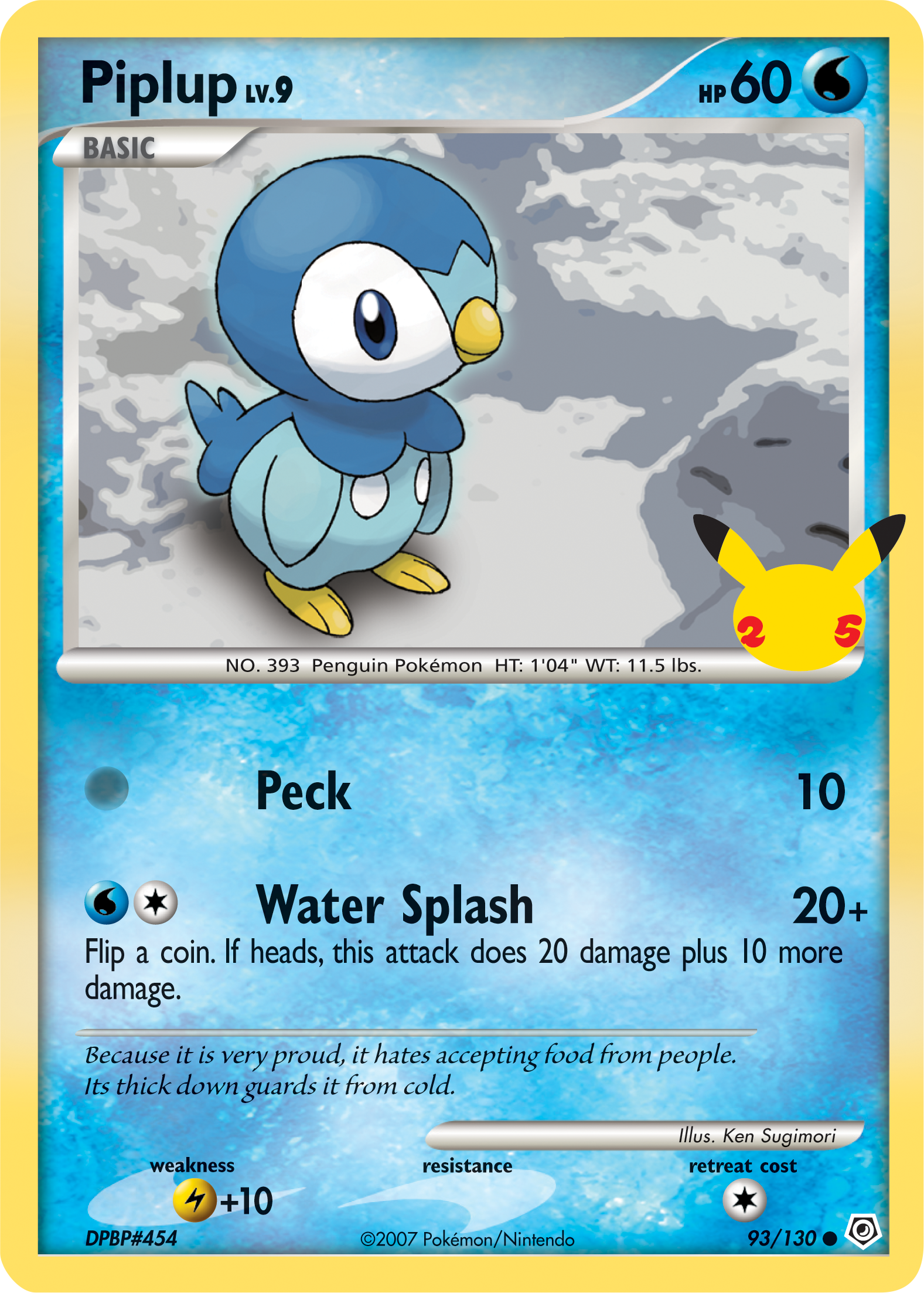 Piplup (93/130) (Jumbo Card) [First Partner Pack] | Eastridge Sports Cards & Games